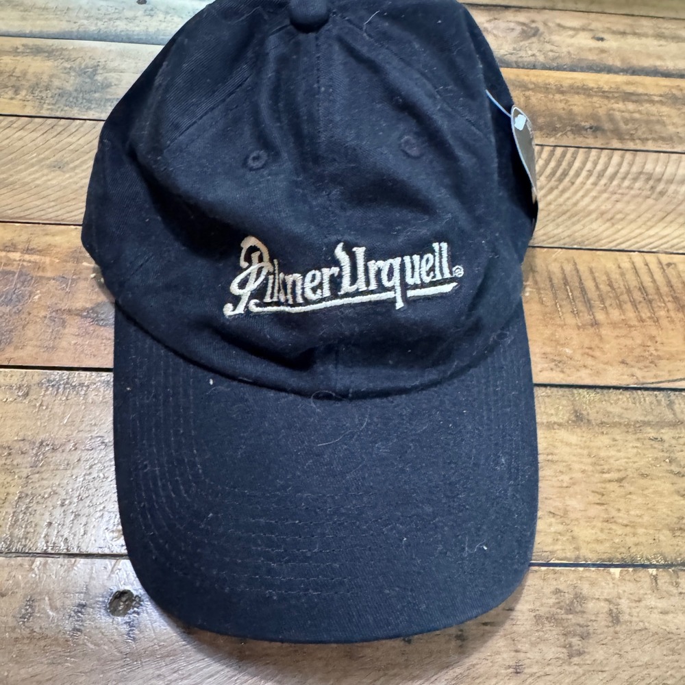 Aureus Pilsner Urquell Baseball Cap Mens OSFA Black Solid Embroidered Beer Hat
